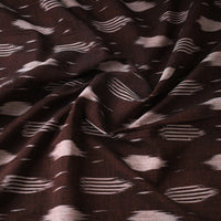 Brown - Pochampally Ikat Weave Cotton Fabric 15