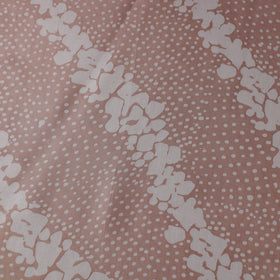 Brown - kutch batik modal silk fabric 10 - handcrafted