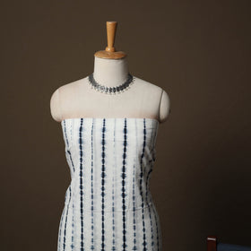 Shibori Tie-Dye Cotton 3pc Unstitched Dress Material Suit Set 08