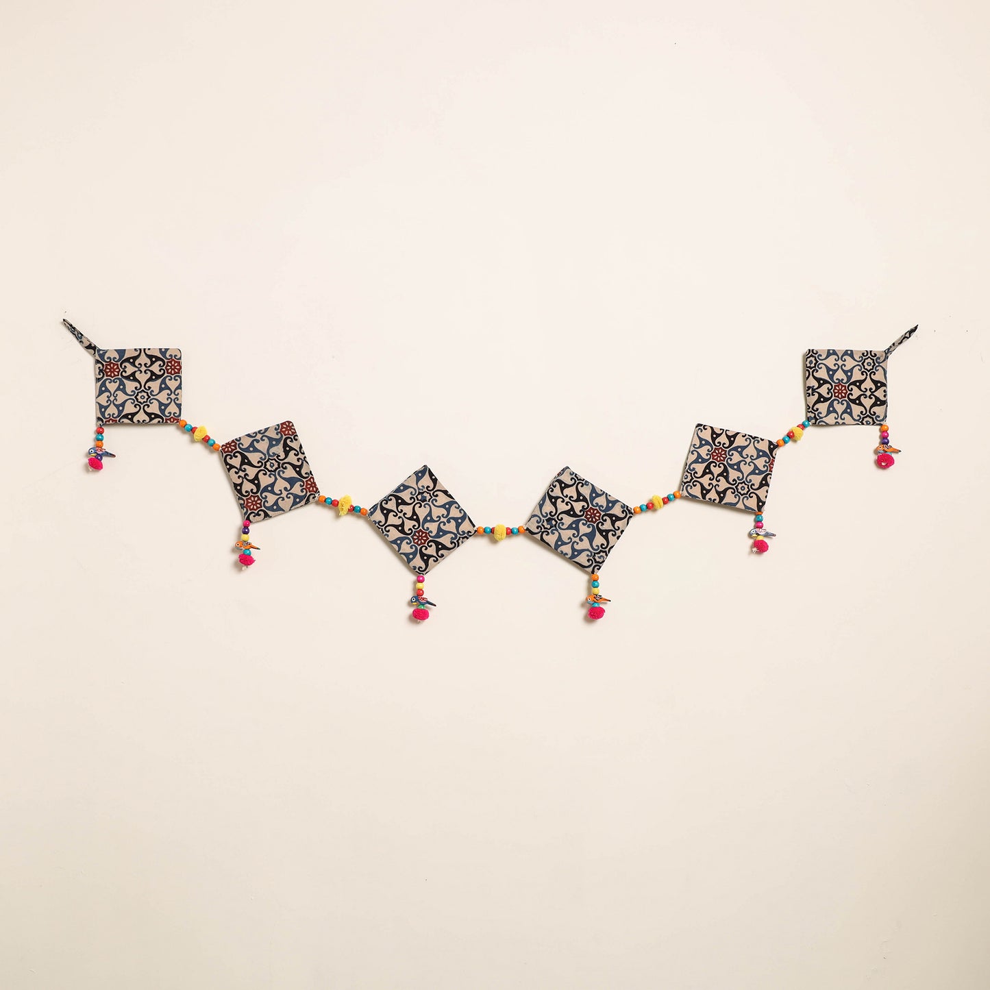 Handmade Bead Work Fabric Toran for Home Decor