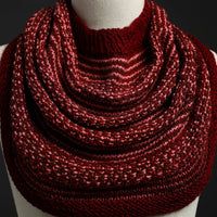 Maroon - Kumaun Hand Knitted Woolen Cowl 97