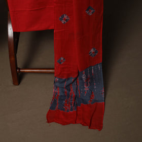 Shibori Tie-Dye Cotton 3pc Unstitched Dress Material Suit Set 09