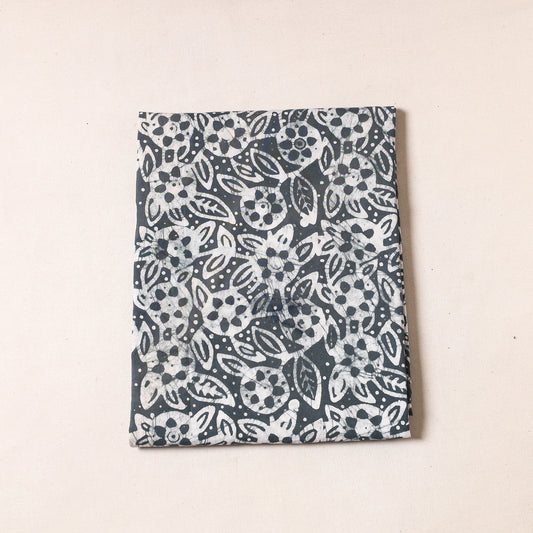 Grey - Hand Batik Printed Cotton Precut Fabric (1.6 Meter)