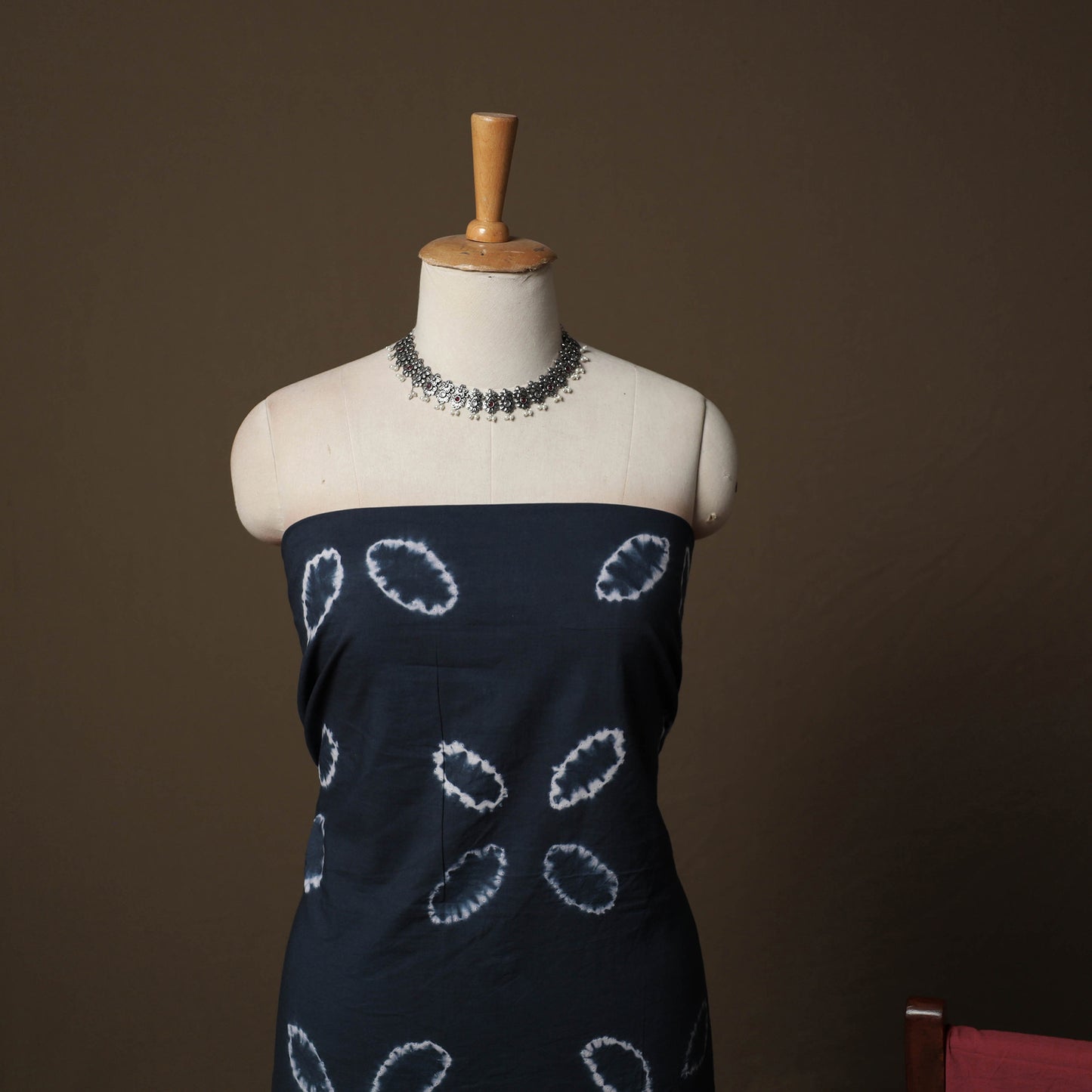 Shibori Tie-Dye Cotton 3pc Unstitched Dress Material Suit Set 12