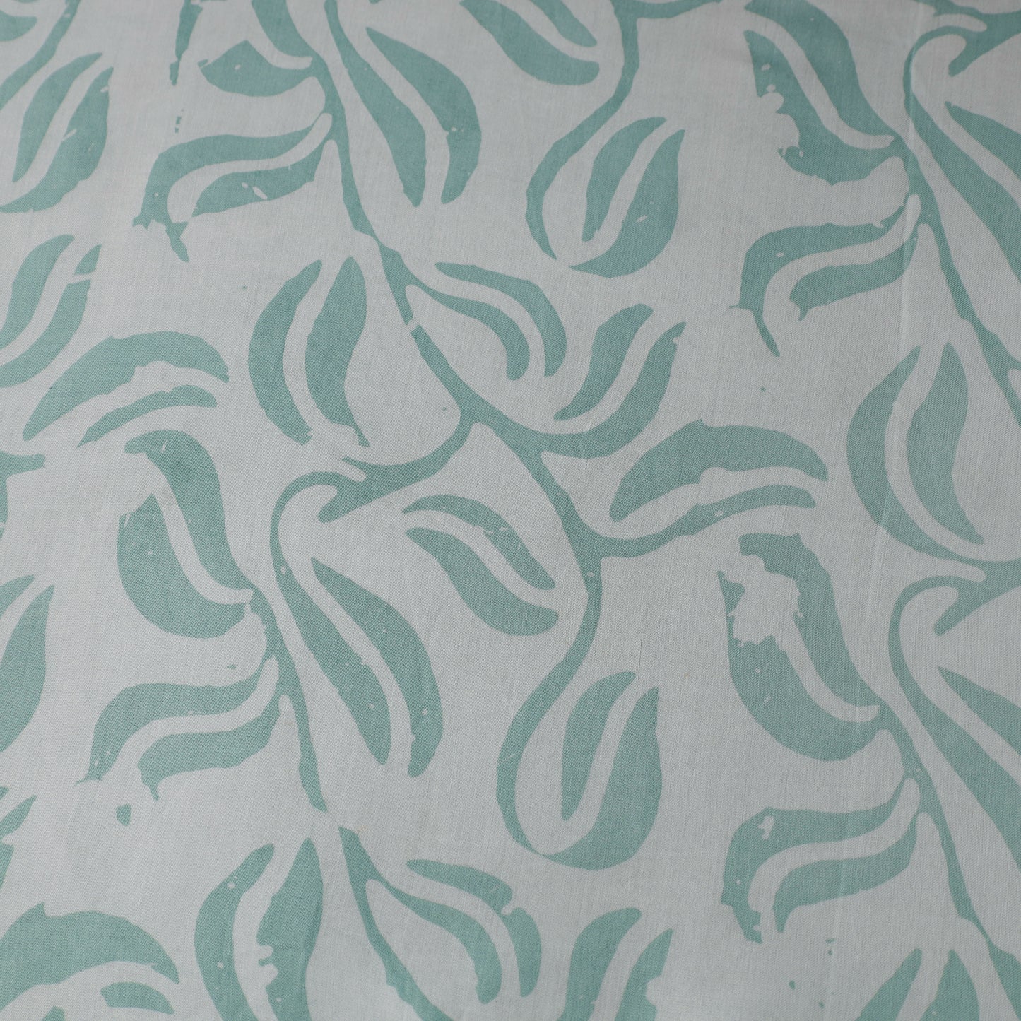 Green - kutch batik modal silk fabric 04 - handcrafted