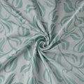 Green - kutch batik modal silk fabric 04 - handcrafted