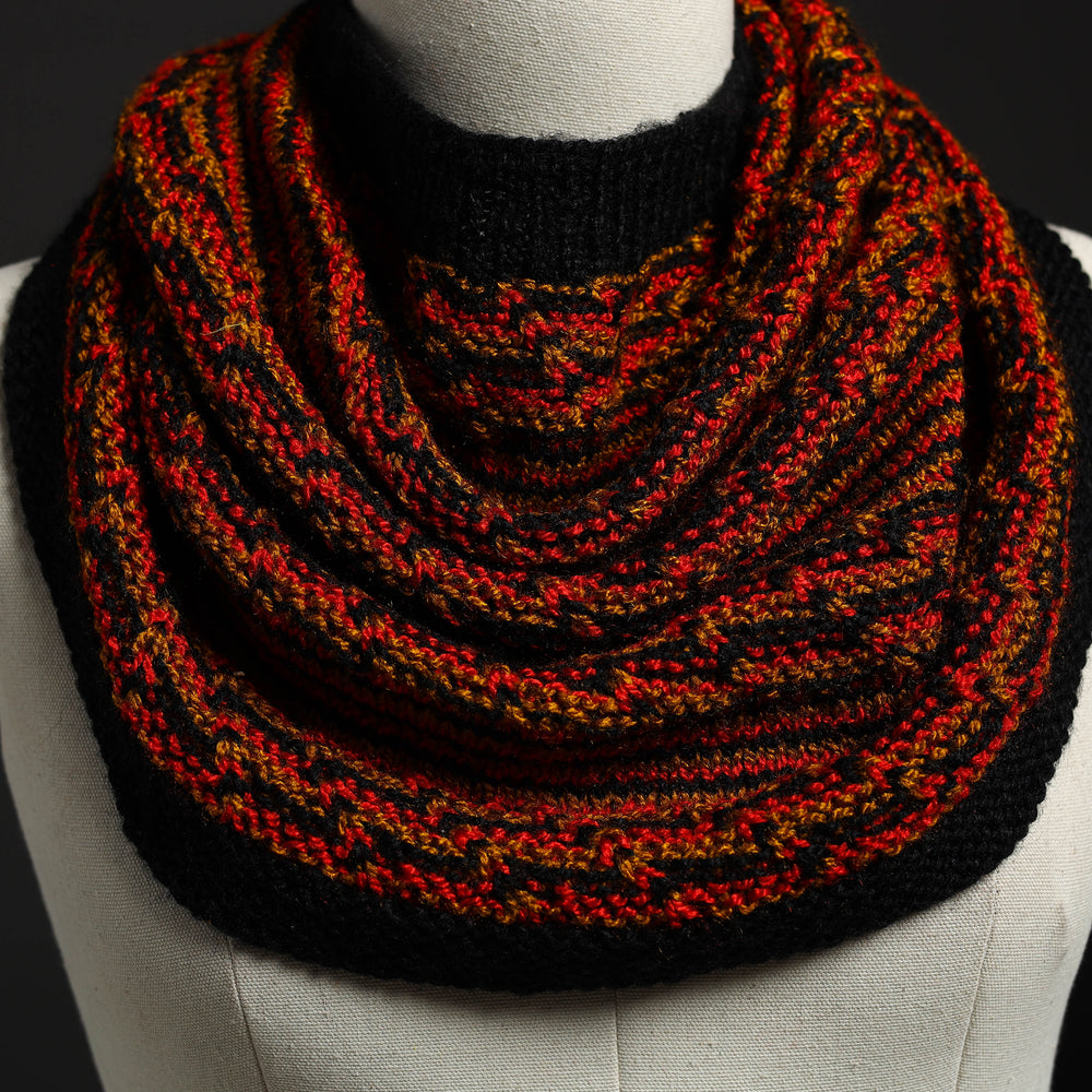 Multicolor - Kumaun Hand Knitted Woolen Cowl 107