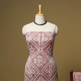 Kutch Tie-Dye Bandhani Modal Silk 3pc Unstitched Dress Material 52