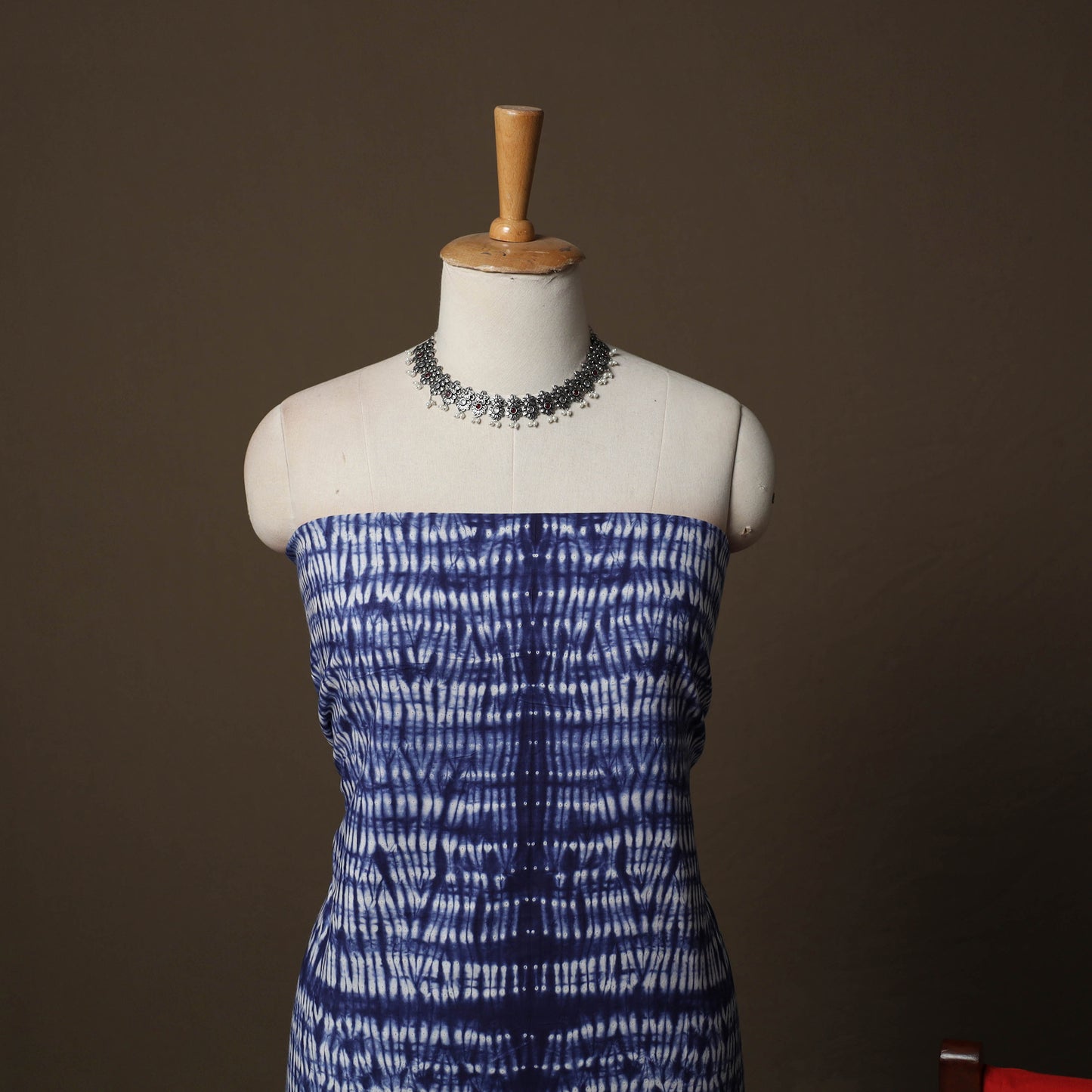 Shibori Tie-Dye Cotton 3pc Unstitched Dress Material Suit Set 13