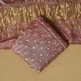 Kutch Tie-Dye Bandhani Modal Silk 3pc Unstitched Dress Material 52