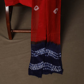 Shibori Tie-Dye Cotton 3pc Unstitched Dress Material Suit Set 13