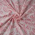 Pink - kutch batik modal silk fabric 02 - handcrafted