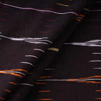 Black - Pochampally Ikat Weave Cotton Fabric 28