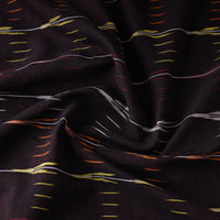 Black - Pochampally Ikat Weave Cotton Fabric 28