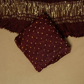 Kutch Tie-Dye Bandhani Modal Silk 3pc Unstitched Dress Material 54