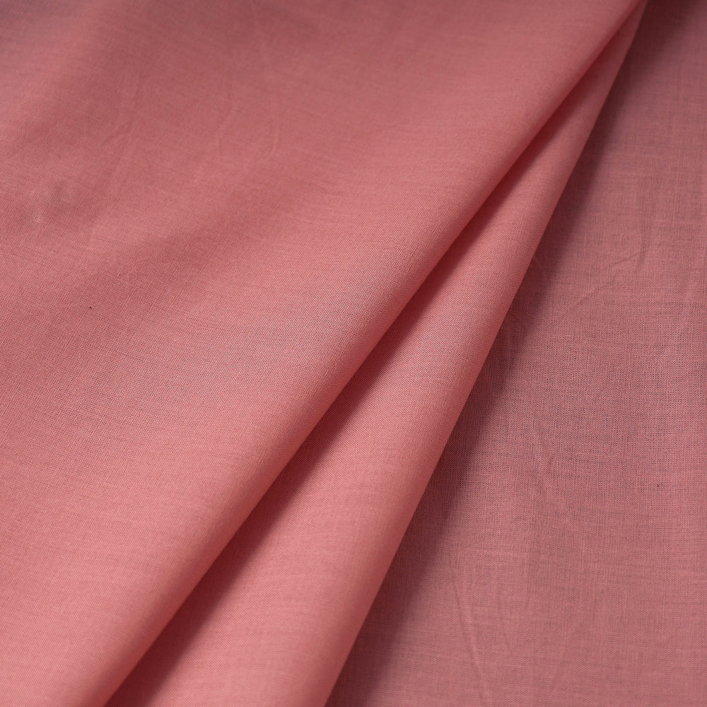 Peach - Pre Washed Plain Dyed Pure Cotton Fabric