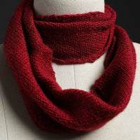 Red - Kumaun Hand Knitted Woolen Neck Warmer 07