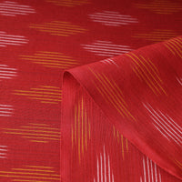 Red - Pochampally Ikat Weave Cotton Fabric 31