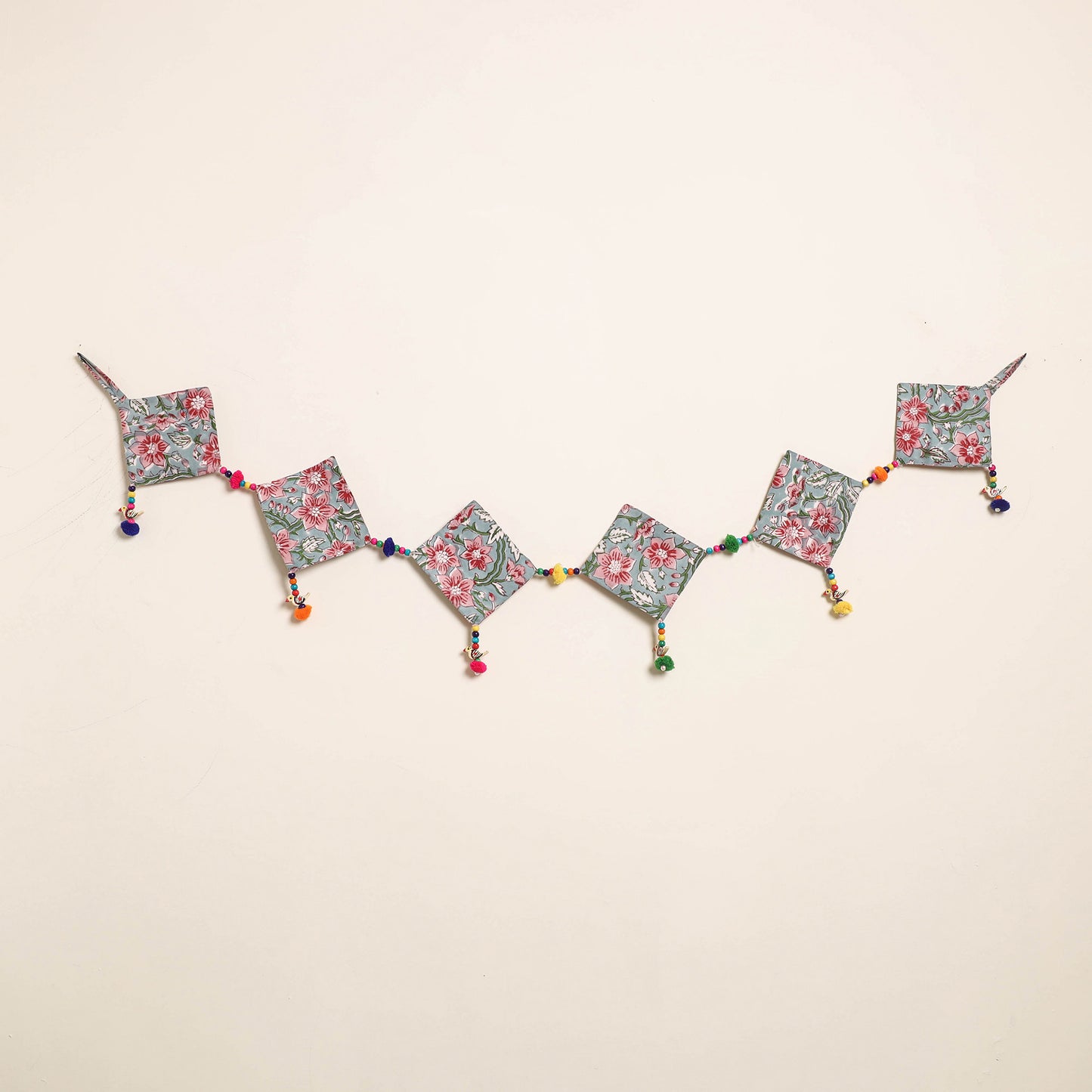 Handmade Bead Work Fabric Toran for Home Decor