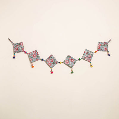 Handmade Bead Work Fabric Toran for Home Decor