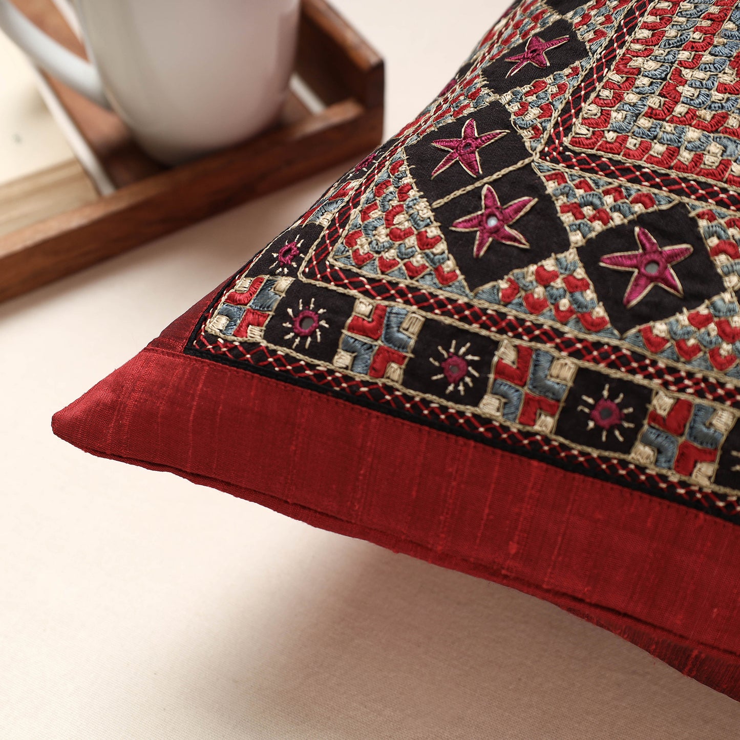 Kutch Embroidery Cushion Cover