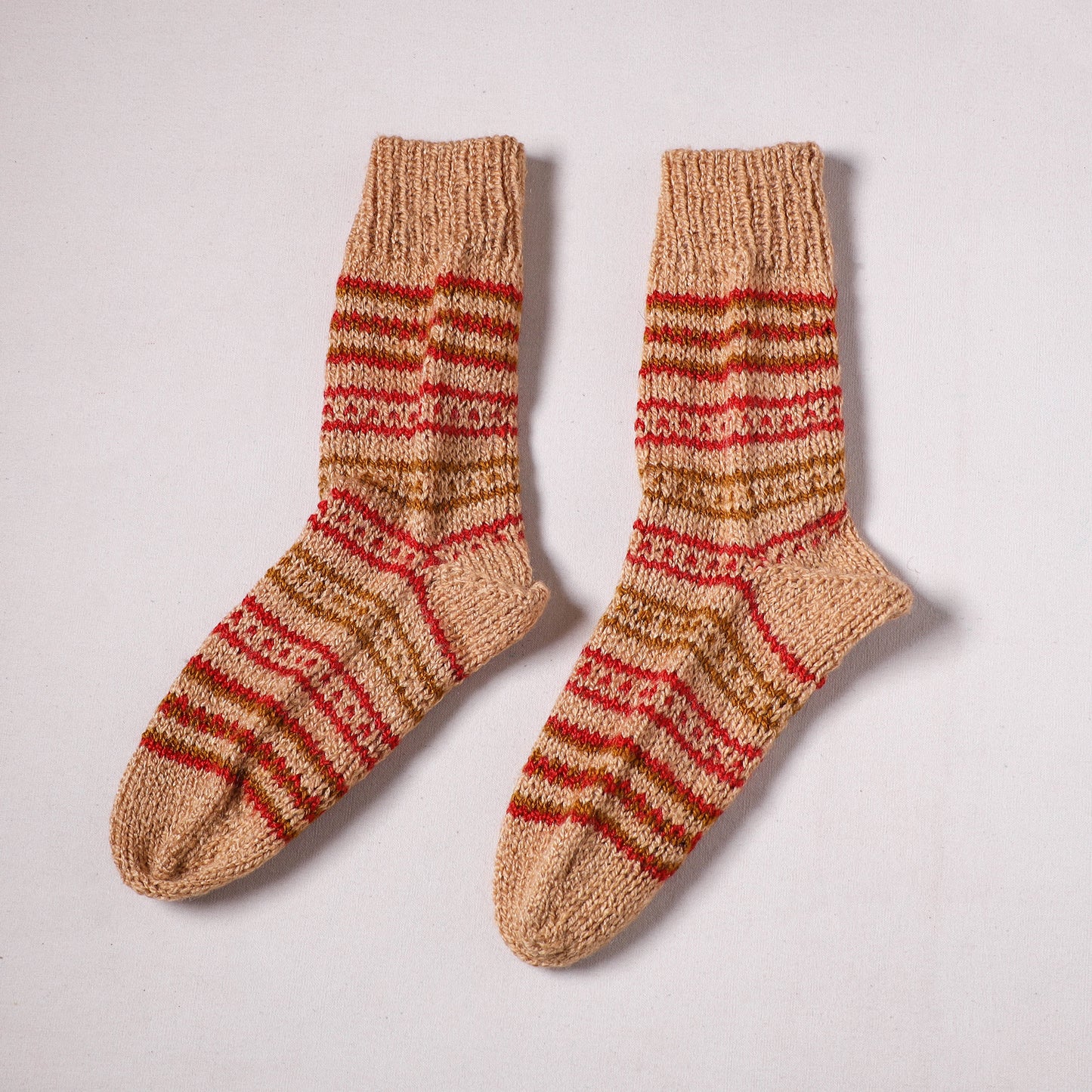 Acrylic Woolen Socks for Winter, Hand Knitted in Kumaun (Adults) 12