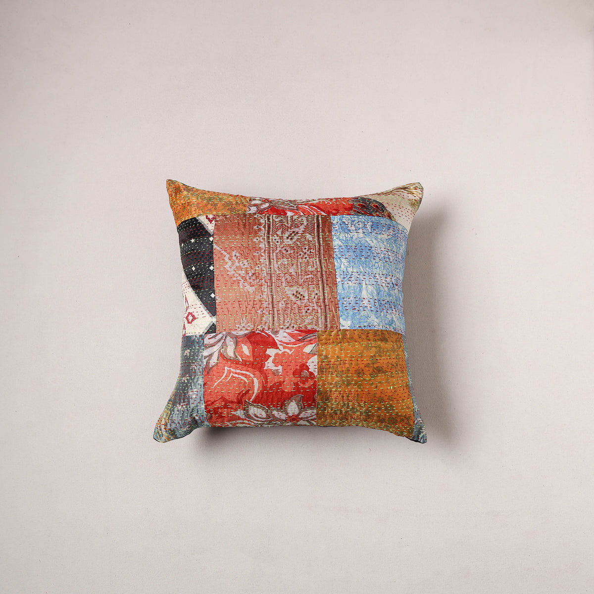 Tagai Patchwork Cushion Cover (16 x 16 in) 345