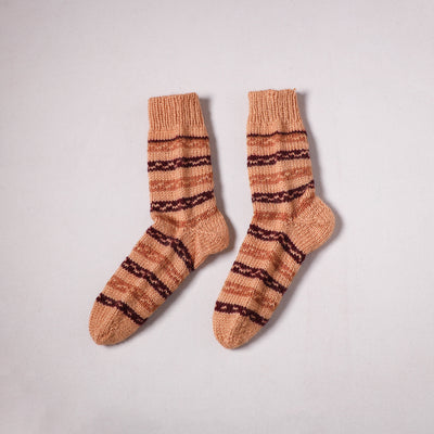 Acrylic Woolen Socks for Winter, Hand Knitted in Kumaun (Adults) 16
