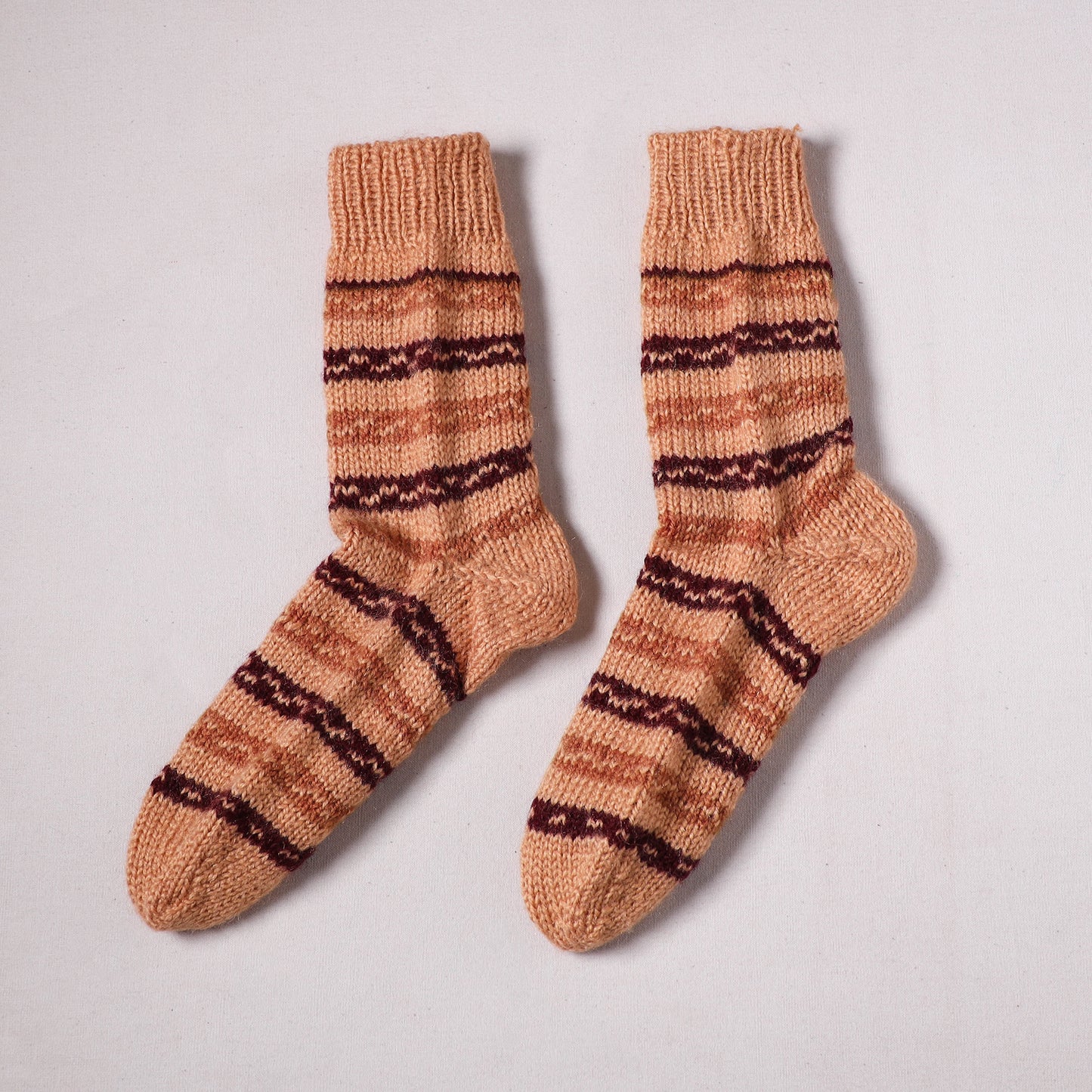 Acrylic Woolen Socks for Winter, Hand Knitted in Kumaun (Adults) 16