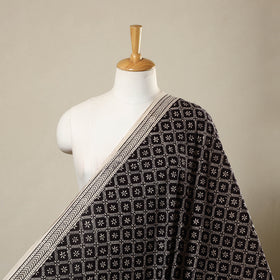 Hand Block Cotton Black Bagh Print Fabric