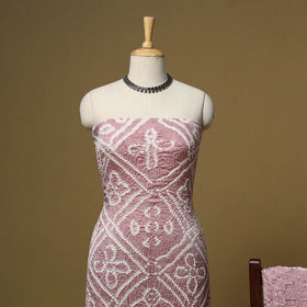 Kutch Tie-Dye Bandhani Modal Silk 3pc Unstitched Dress Material 58