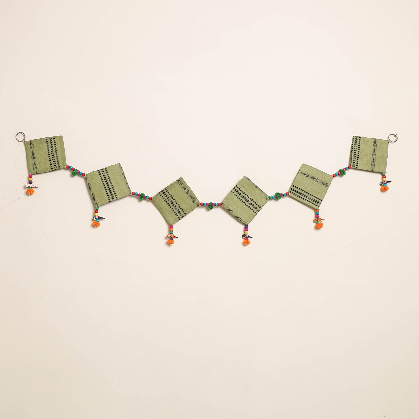 Handmade Bead Work Fabric Toran for Home Decor