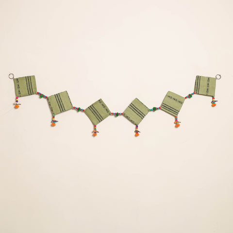 Handmade Bead Work Fabric Toran for Home Decor