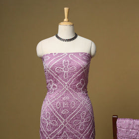 Kutch Tie-Dye Bandhani Modal Silk 3pc Unstitched Dress Material 59