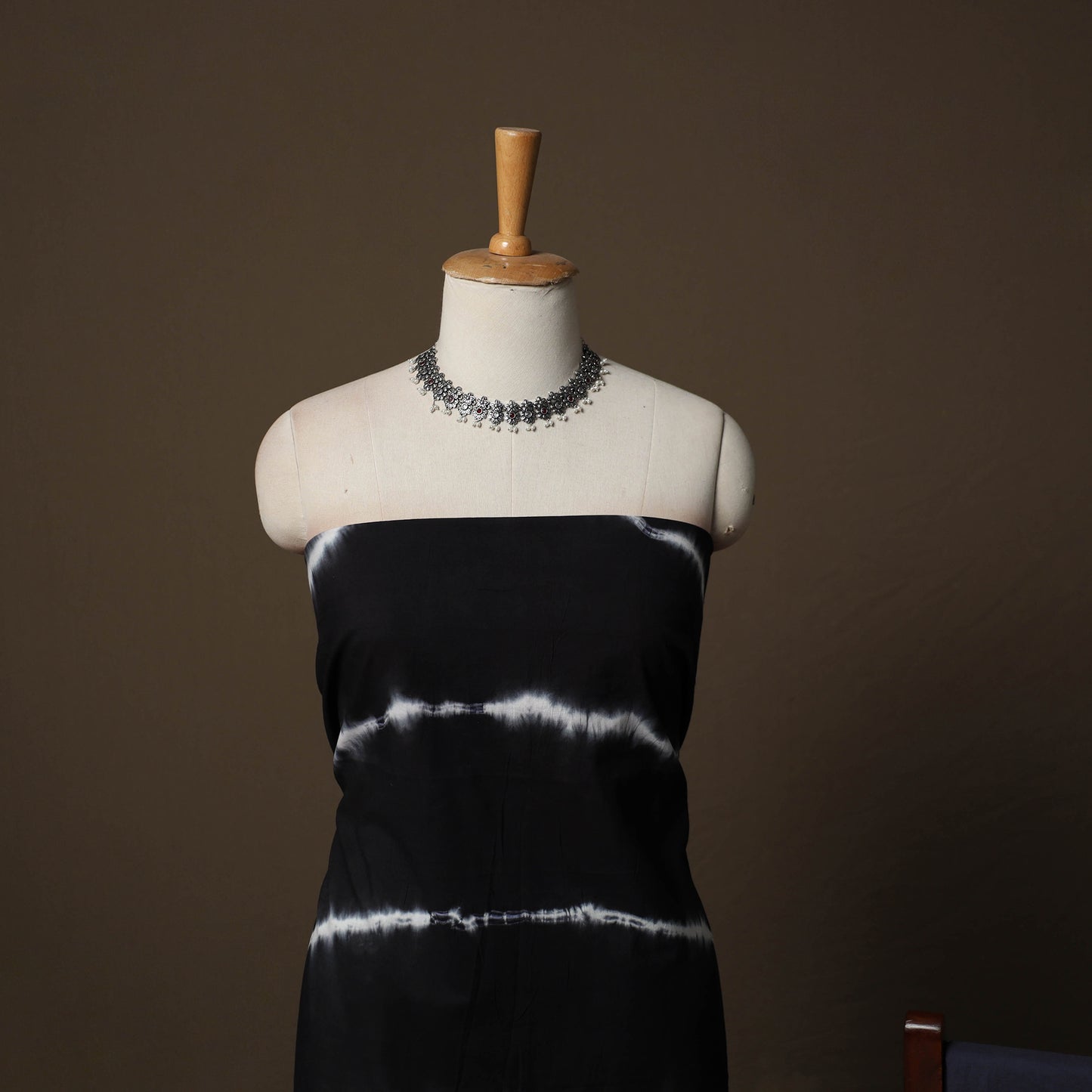 Shibori Tie-Dye Cotton 3pc Unstitched Dress Material Suit Set 21