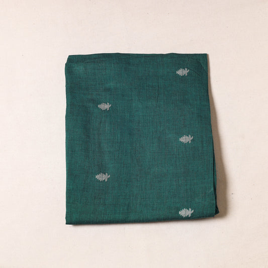 Green - Godavari Jamdani Buti Pure Handloom Cotton Precut Fabric (1.25 Meter)