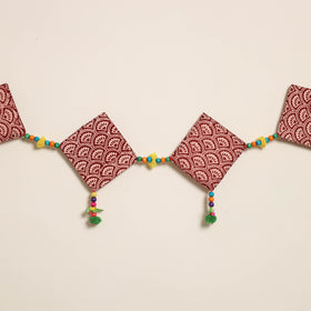 Handmade Bead Work Fabric Toran for Home Decor