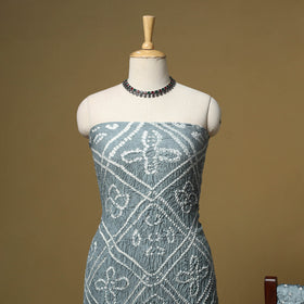 Kutch Tie-Dye Bandhani Modal Silk 3pc Unstitched Dress Material 60