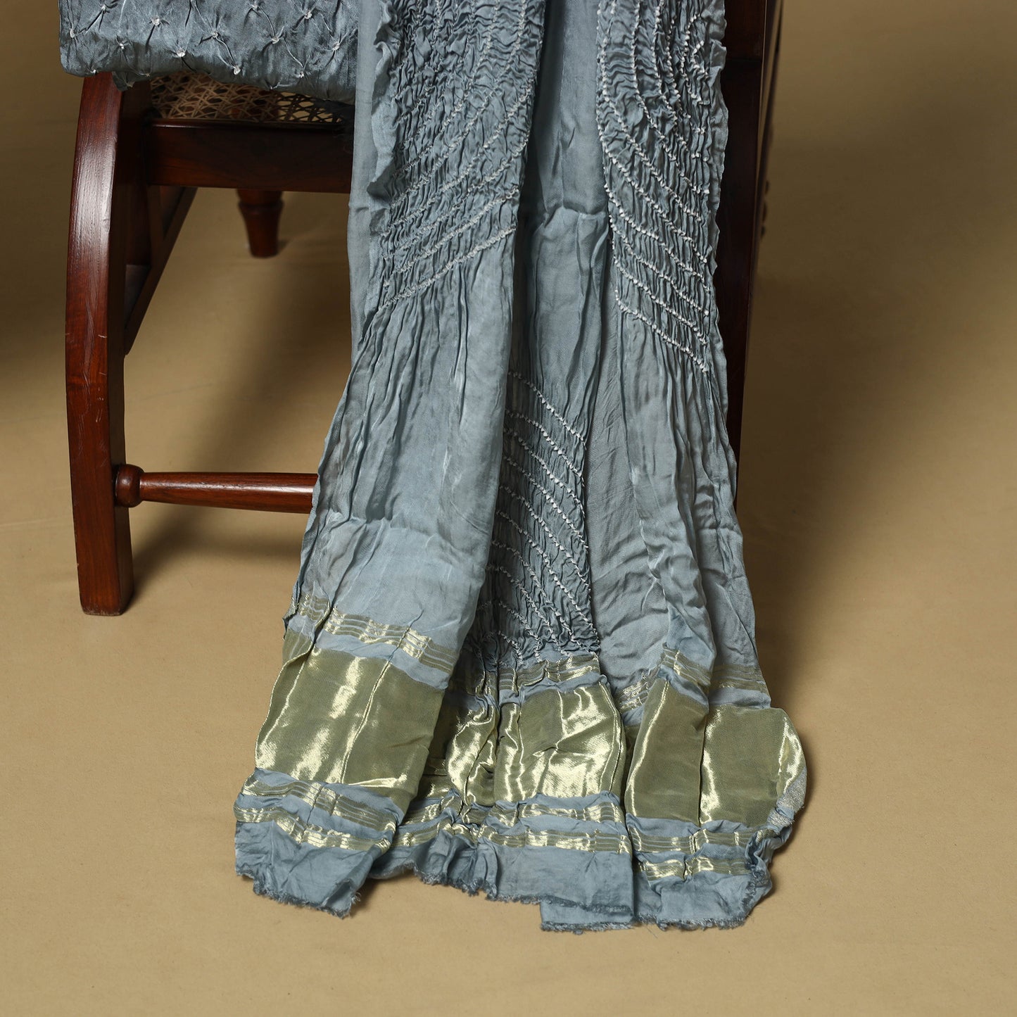 Kutch Tie-Dye Bandhani Modal Silk 3pc Unstitched Dress Material 60