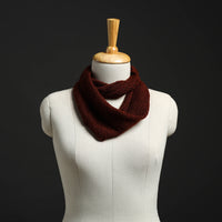 Maroon - Kumaun Hand Knitted Woolen Neck Warmer 24