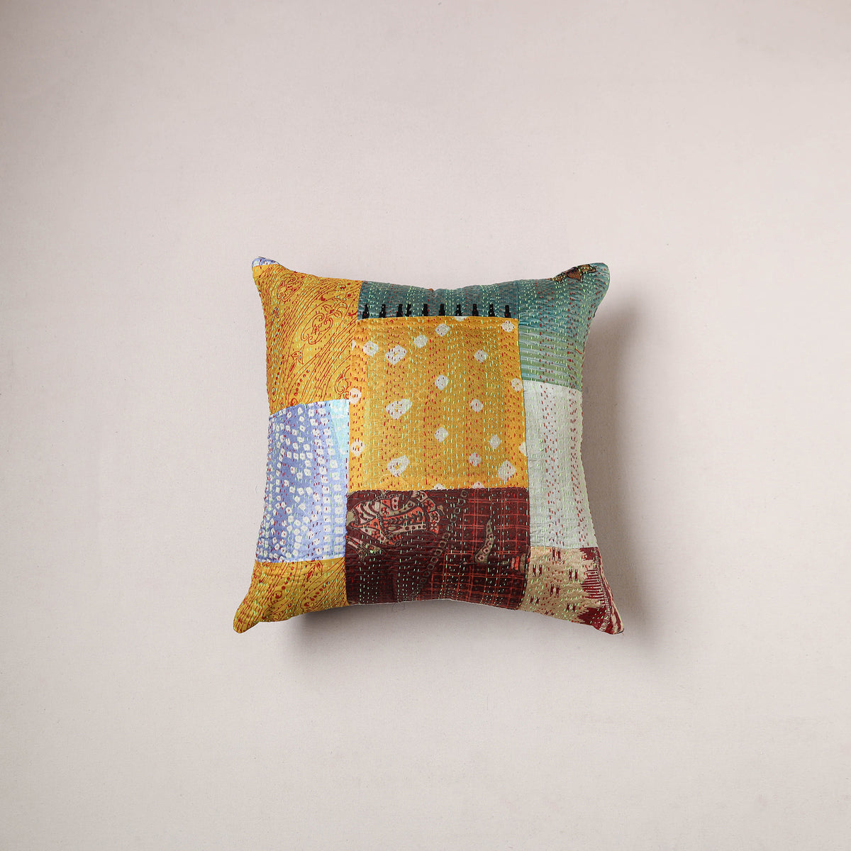 Tagai Patchwork Cushion Cover (16 x 16 in) 354