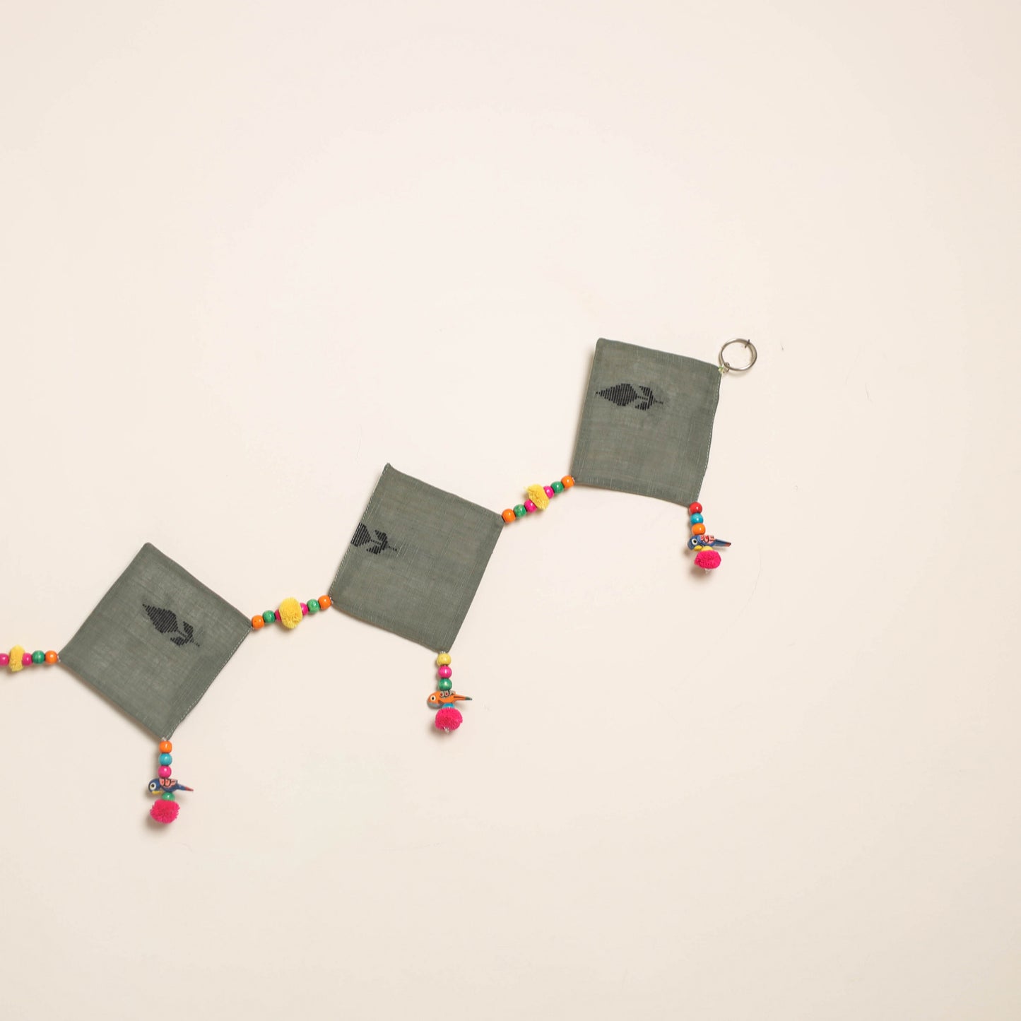 Handmade Bead Work Fabric Toran for Home Decor