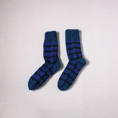 Acrylic Woolen Socks for Winter, Hand Knitted in Kumaun (Adults) 29