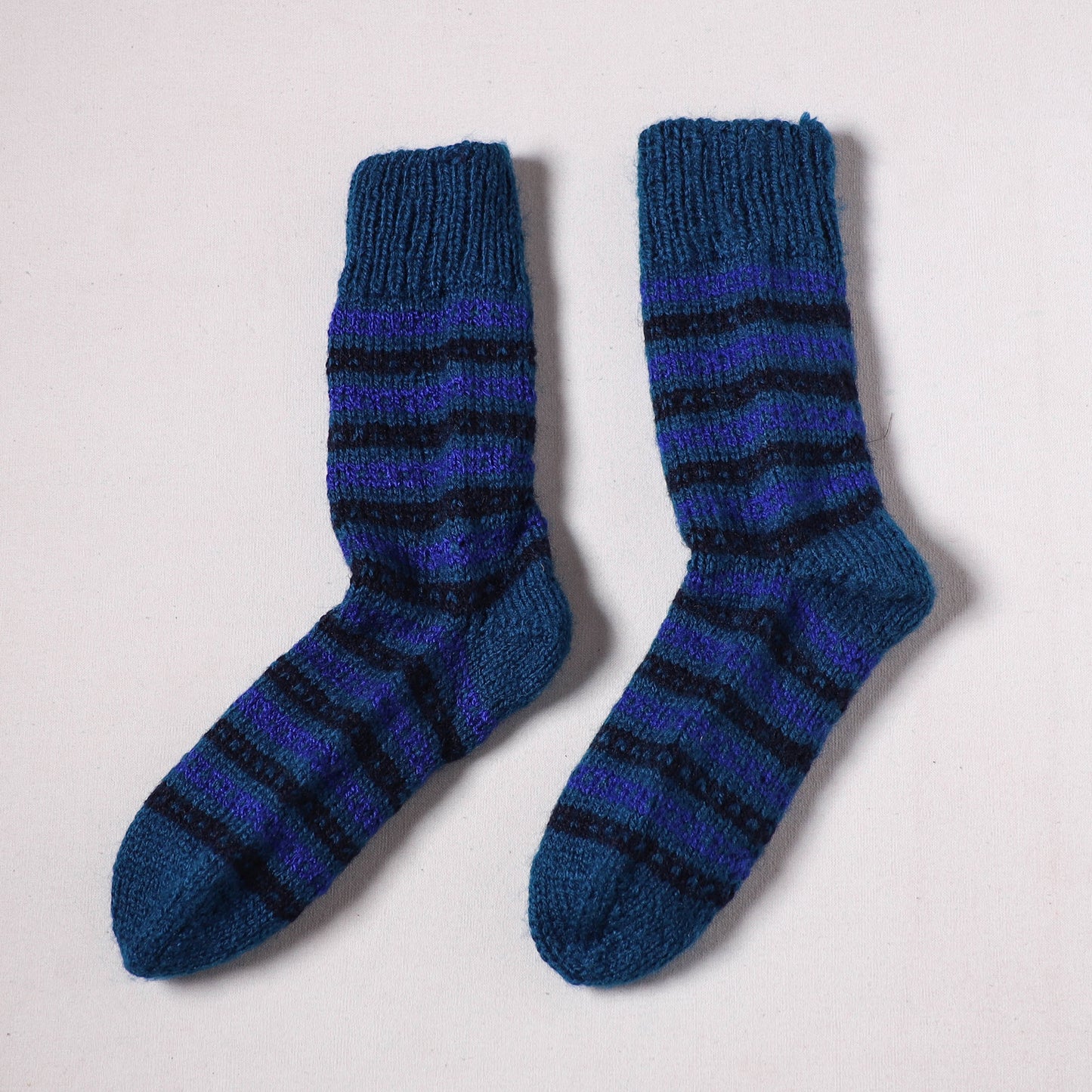 Acrylic Woolen Socks for Winter, Hand Knitted in Kumaun (Adults) 29