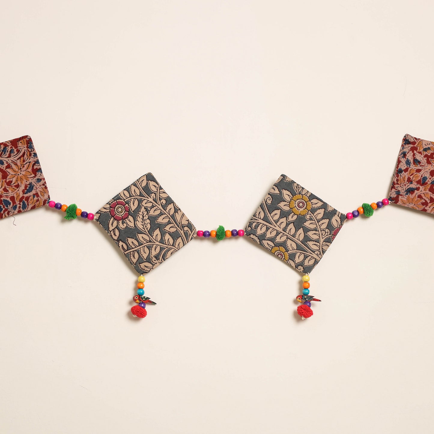 Handmade Bead Work Fabric Toran for Home Decor