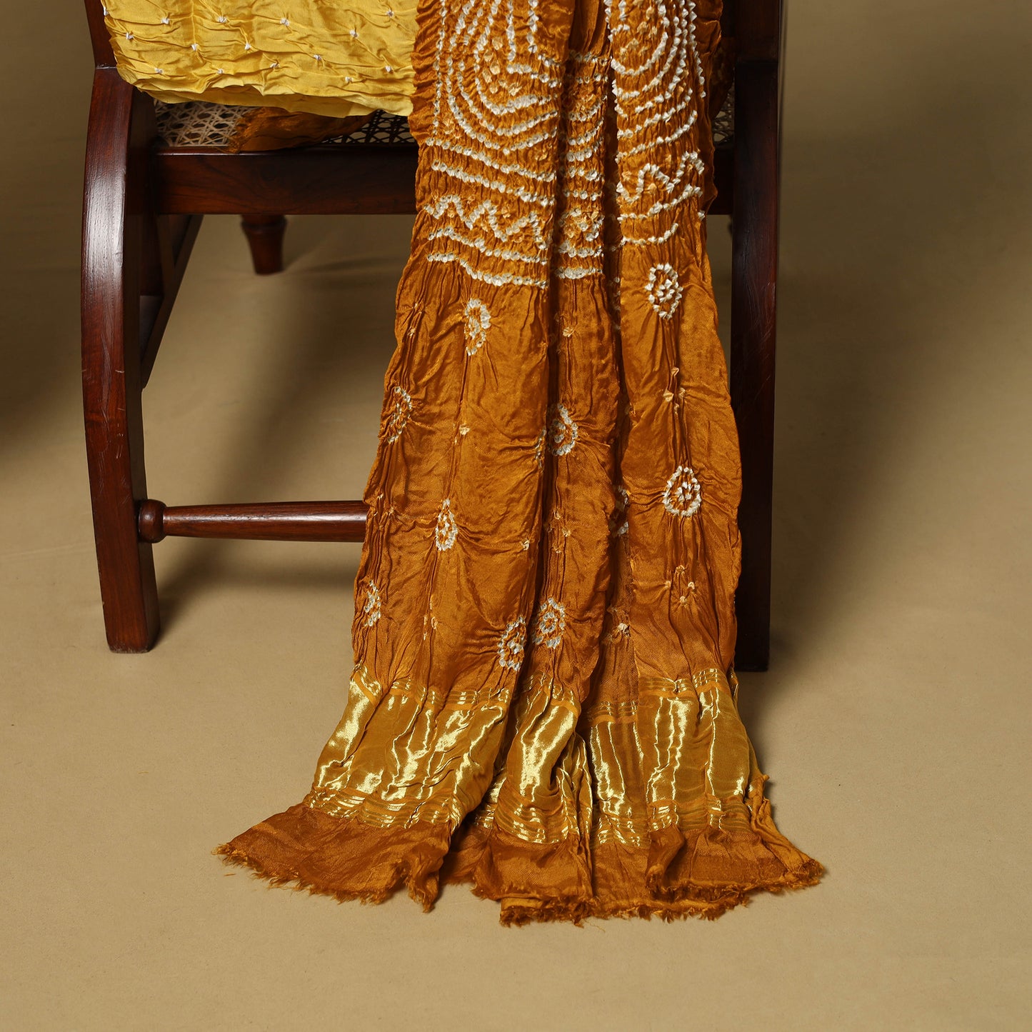 Kutch Tie-Dye Bandhani Modal Silk 3pc Unstitched Dress Material 62