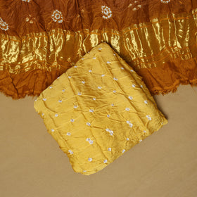 Kutch Tie-Dye Bandhani Modal Silk 3pc Unstitched Dress Material 62