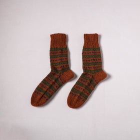 Acrylic Woolen Socks for Winter, Hand Knitted in Kumaun (Adults) 27