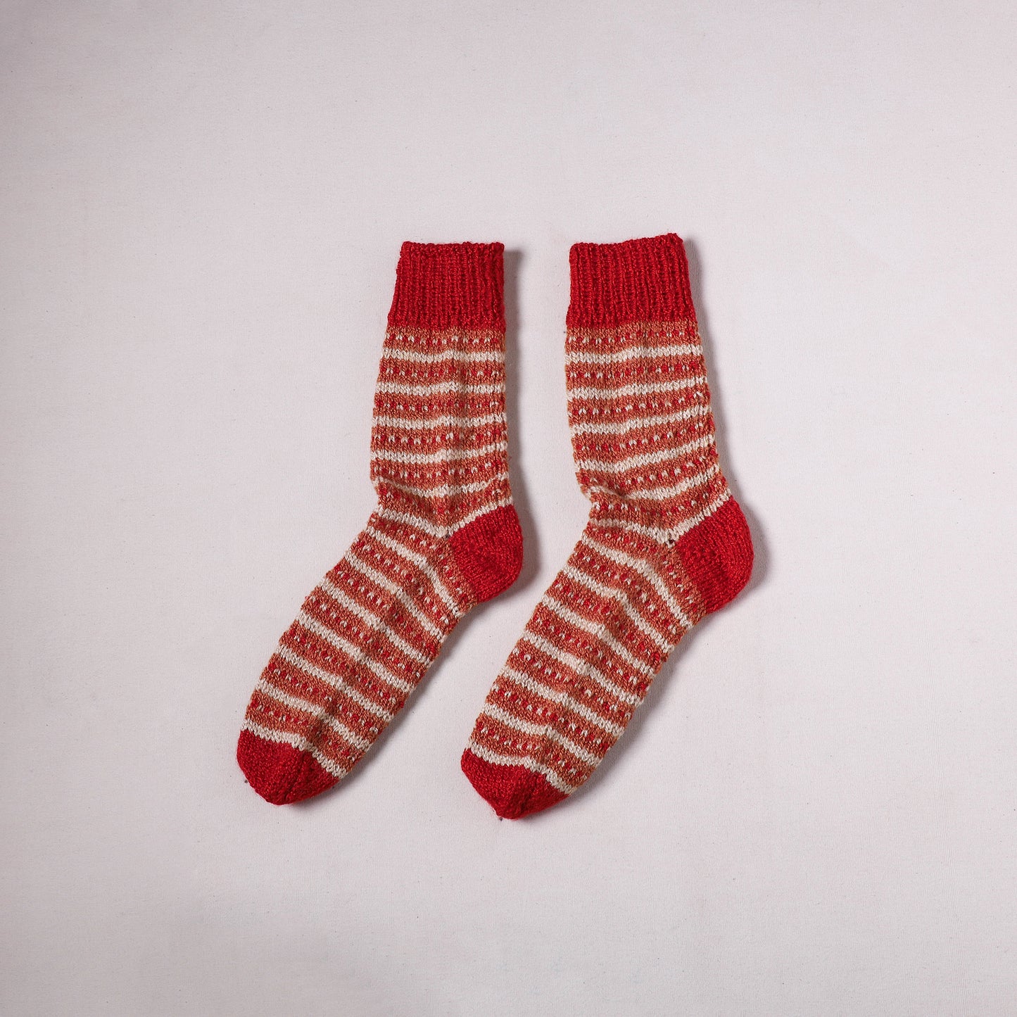 Acrylic Woolen Socks for Winter, Hand Knitted in Kumaun (Adults) 26