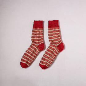 Acrylic Woolen Socks for Winter, Hand Knitted in Kumaun (Adults) 26